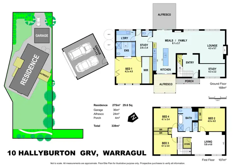 Floorplan of Homely house listing, 10 Hallyburton Grove, Warragul VIC 3820