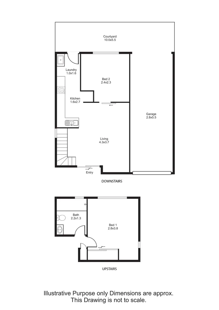 Floorplan of Homely unit listing, 1/19 Marino Street, Whitfield QLD 4870