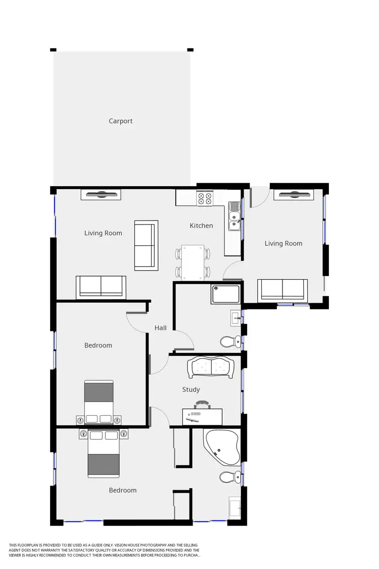Floorplan of Homely house listing, 720 WOOMERA AVENUE, Red Cliffs VIC 3496