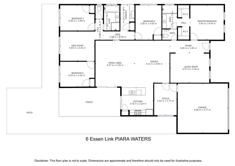 Floorplan of Homely house listing, 6 Essen Link, Piara Waters WA 6112