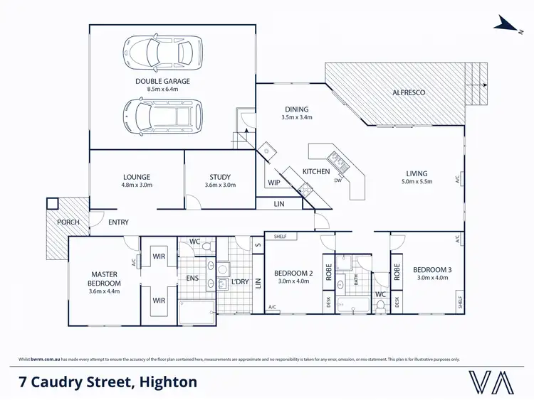 Floorplan of Homely house listing, 7 Caudry Street, Highton VIC 3216