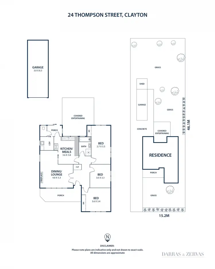 Floorplan of Homely house listing, 24 Thompson Street, Clayton VIC 3168