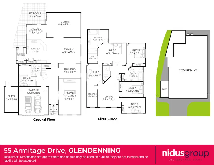 Floorplan of Homely house listing, 55 Armitage Drive, Glendenning NSW 2761