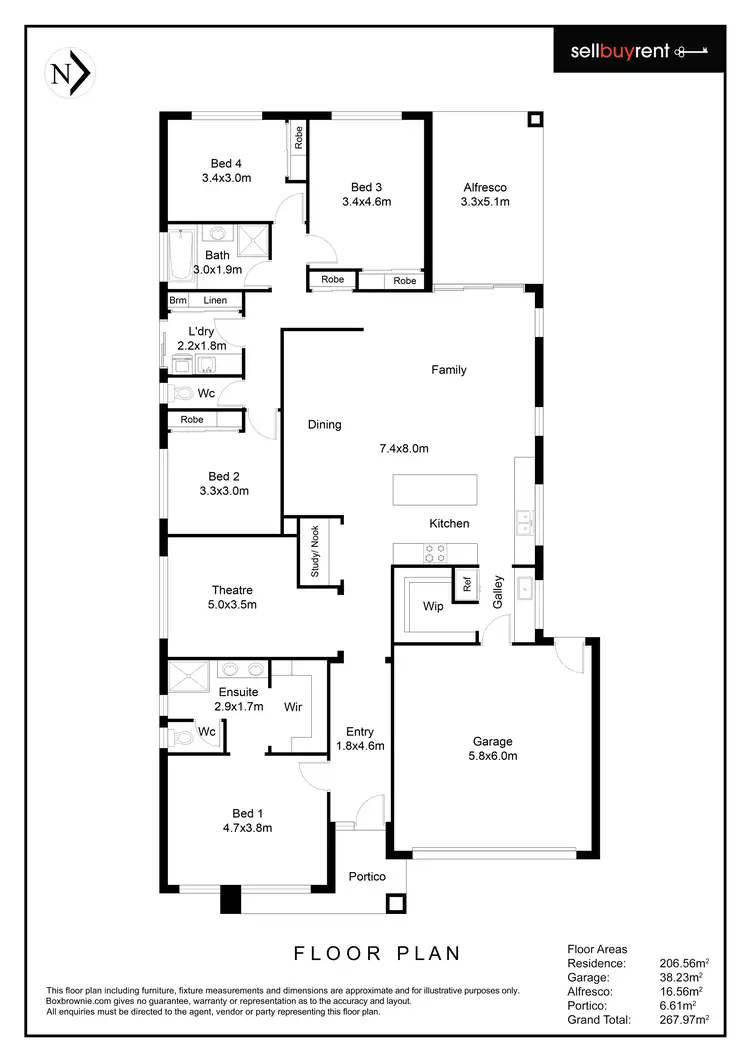 Floorplan of Homely house listing, 17 CALLUS STREET, Killara VIC 3691