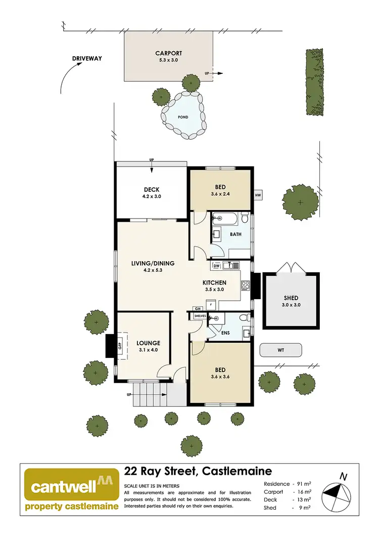 Floorplan of Homely house listing, 22 Ray Street, Castlemaine VIC 3450
