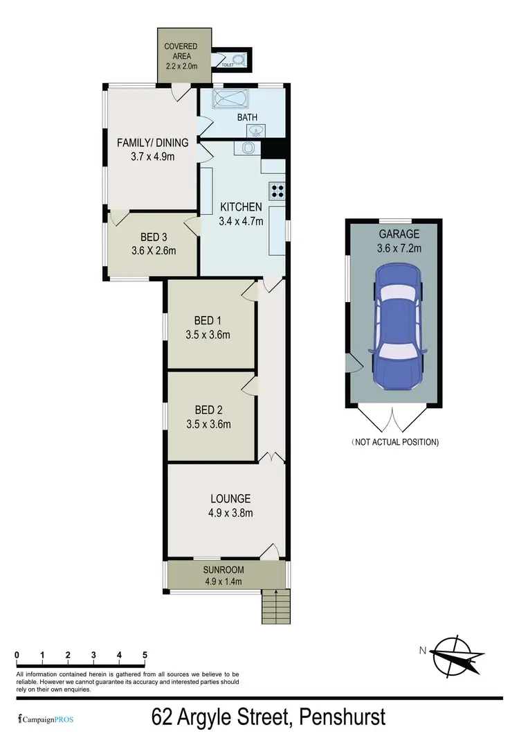 Floorplan of Homely house listing, 62 Argyle Street, Penshurst NSW 2222