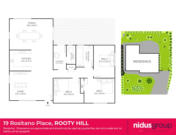 Floorplan of Homely house listing, 19 Rositano Place, Rooty Hill NSW 2766