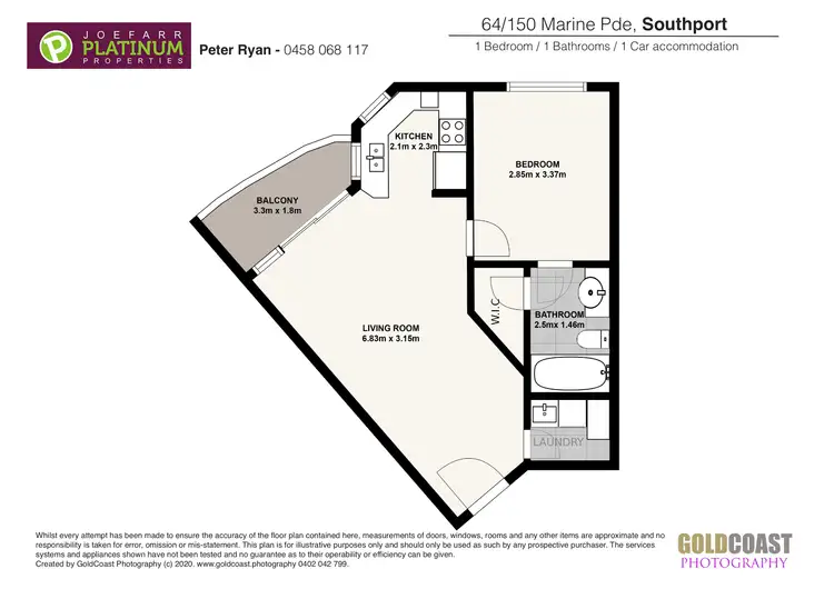 Floorplan of Homely apartment listing, 64/150 Marine Parade, Southport QLD 4215