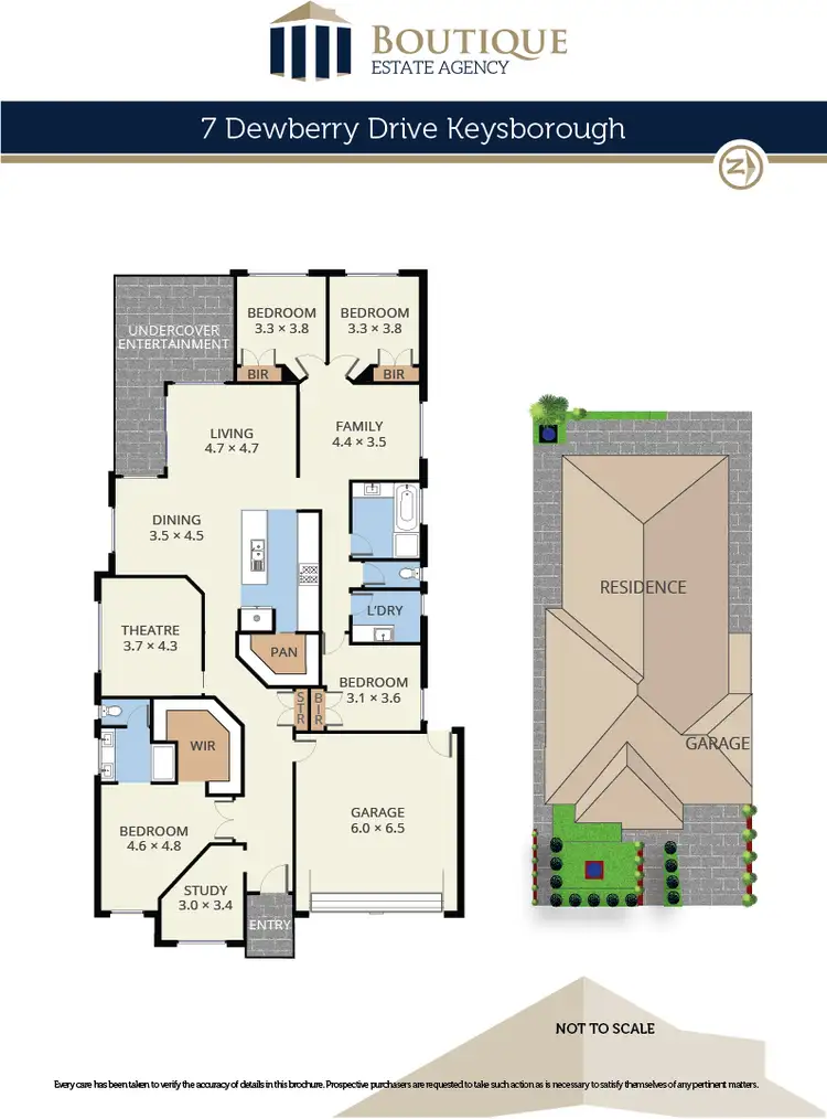 Floorplan of Homely house listing, 7 Dewberry Drive, Keysborough VIC 3173