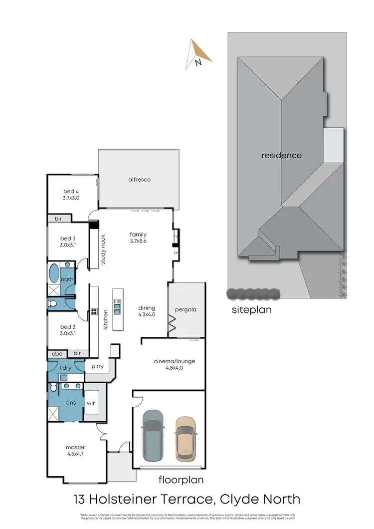 Floorplan of Homely house listing, 13 Holsteiner Terrace, Clyde North VIC 3978