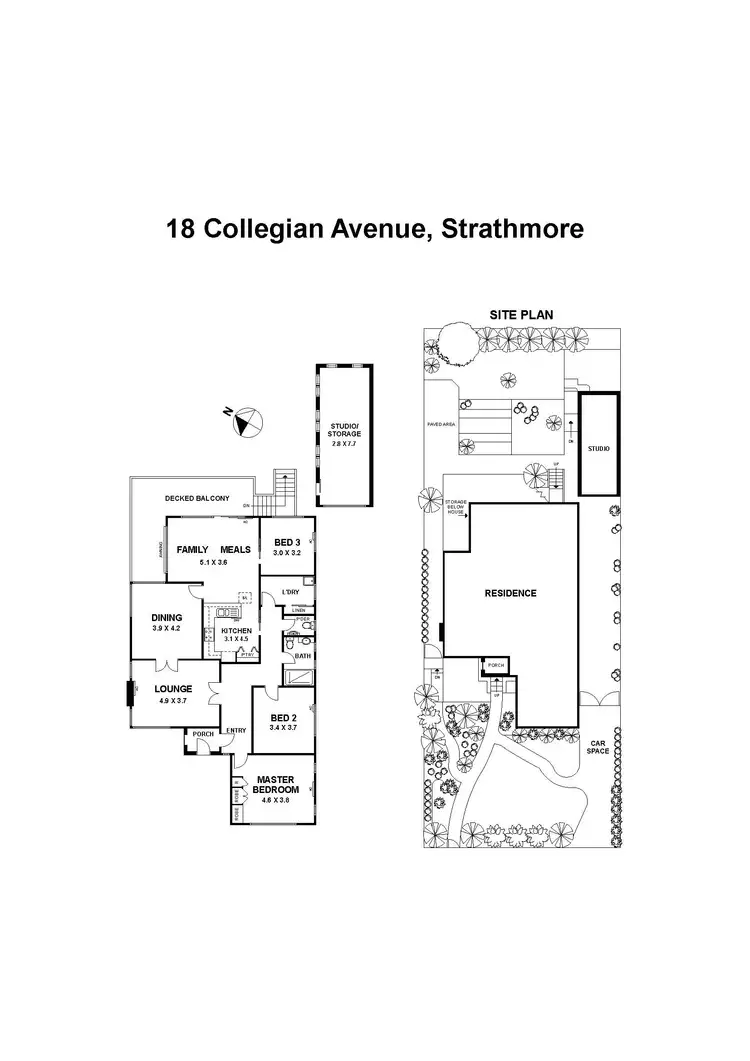 Floorplan of Homely house listing, 18 Collegian Avenue, Strathmore VIC 3041