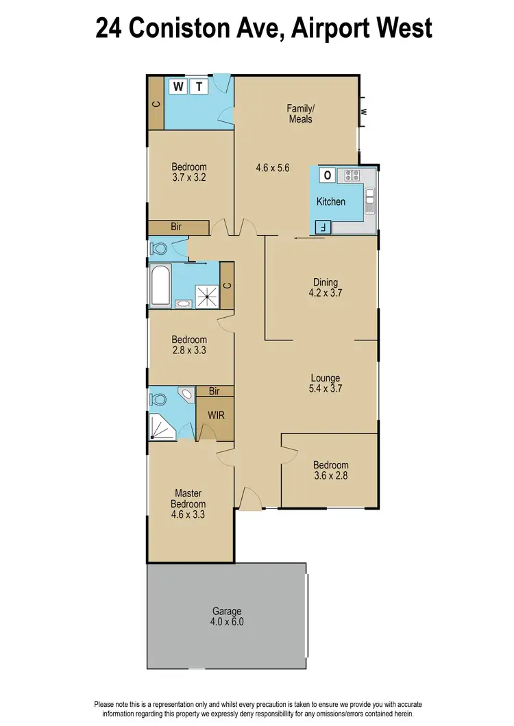 Floorplan of Homely house listing, 24 Coniston Avenue, Airport West VIC 3042