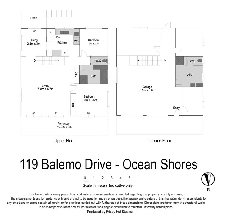 Floorplan of Homely house listing, 119 Balemo Drive, Ocean Shores NSW 2483