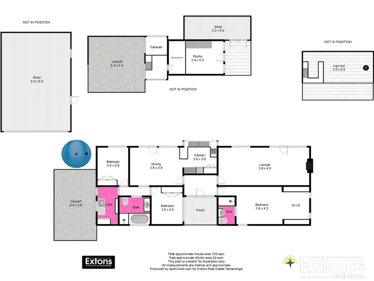 Floorplan of Homely house listing, 33 BRENT ROAD, Yarrawonga VIC 3730