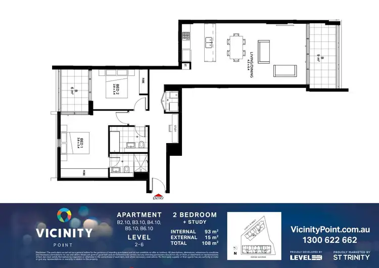 Floorplan of Homely apartment listing, 30-32 Guess Avenue, Wolli Creek NSW 2205