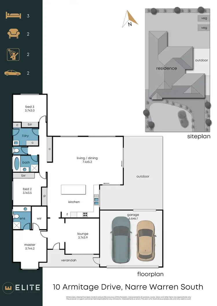 Floorplan of Homely house listing, 10 Armitage Drive, Narre Warren South VIC 3805