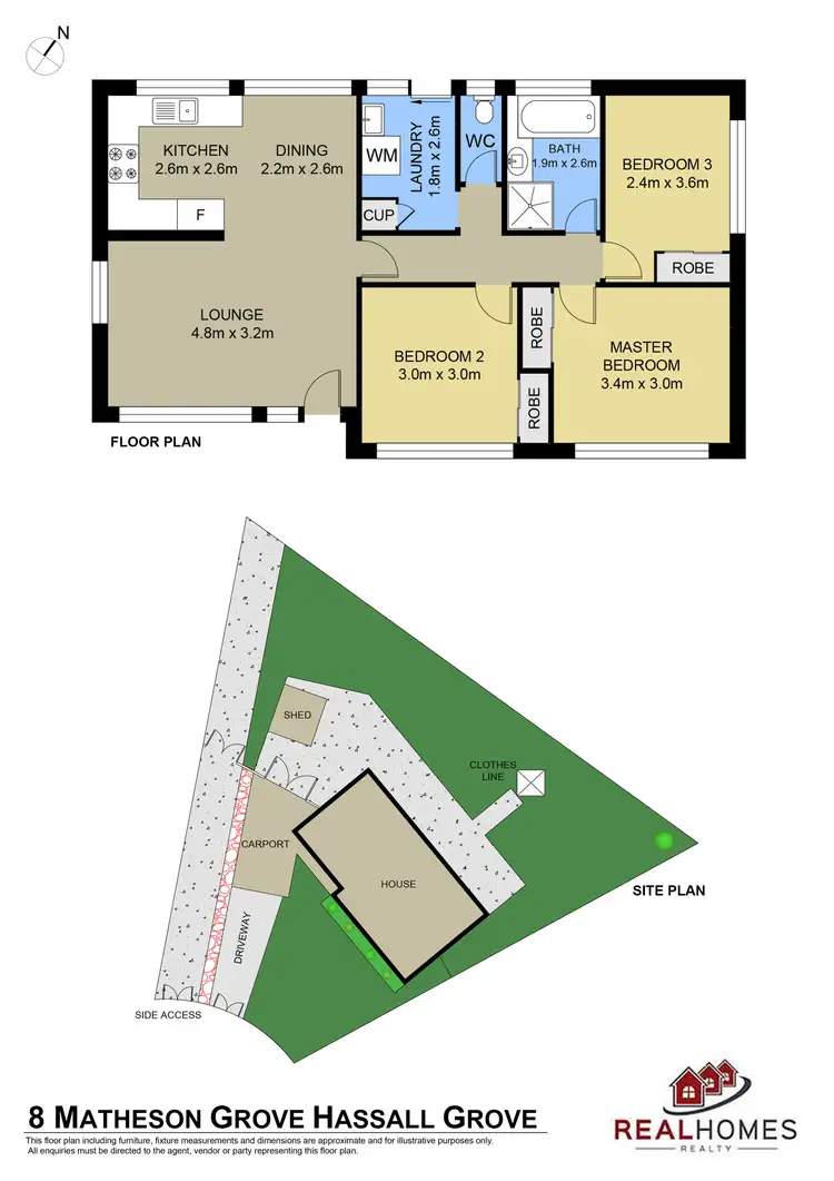 Floorplan of Homely house listing, 8 Matheson Grove, Hassall Grove NSW 2761