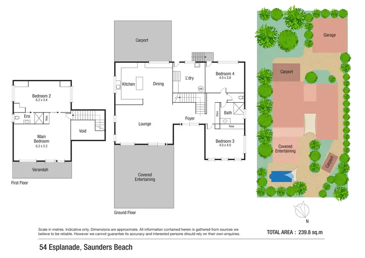 Floorplan of Homely house listing, 54 Esplanade, Saunders Beach QLD 4818