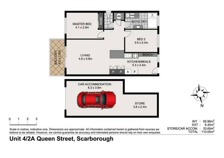 Floorplan of Homely unit listing, 4/2a Queen Street, Scarborough QLD 4020