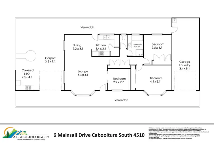 Floorplan of Homely house listing, 6 Mainsail Drive, Caboolture South QLD 4510