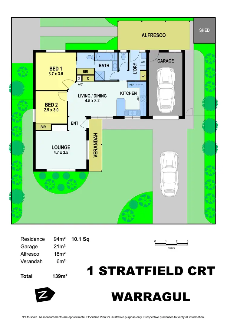 Floorplan of Homely townhouse listing, 1 Stratfield Court, Warragul VIC 3820