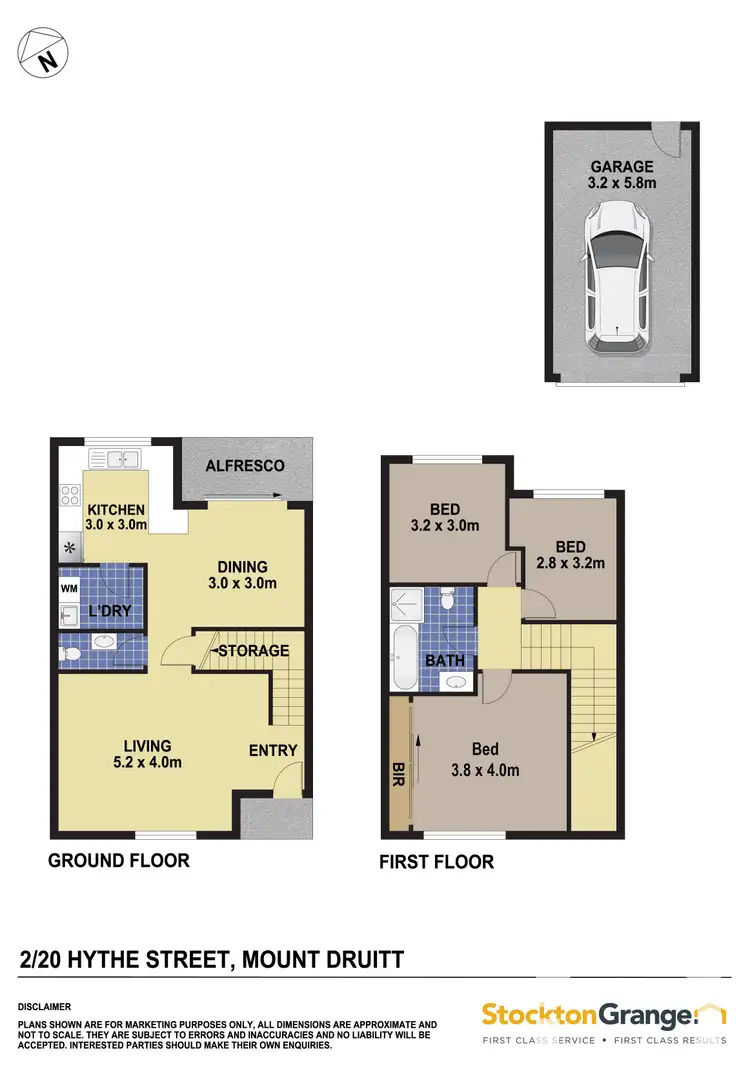 Floorplan of Homely townhouse listing, 2/20 Hythe street, Mount Druitt NSW 2770