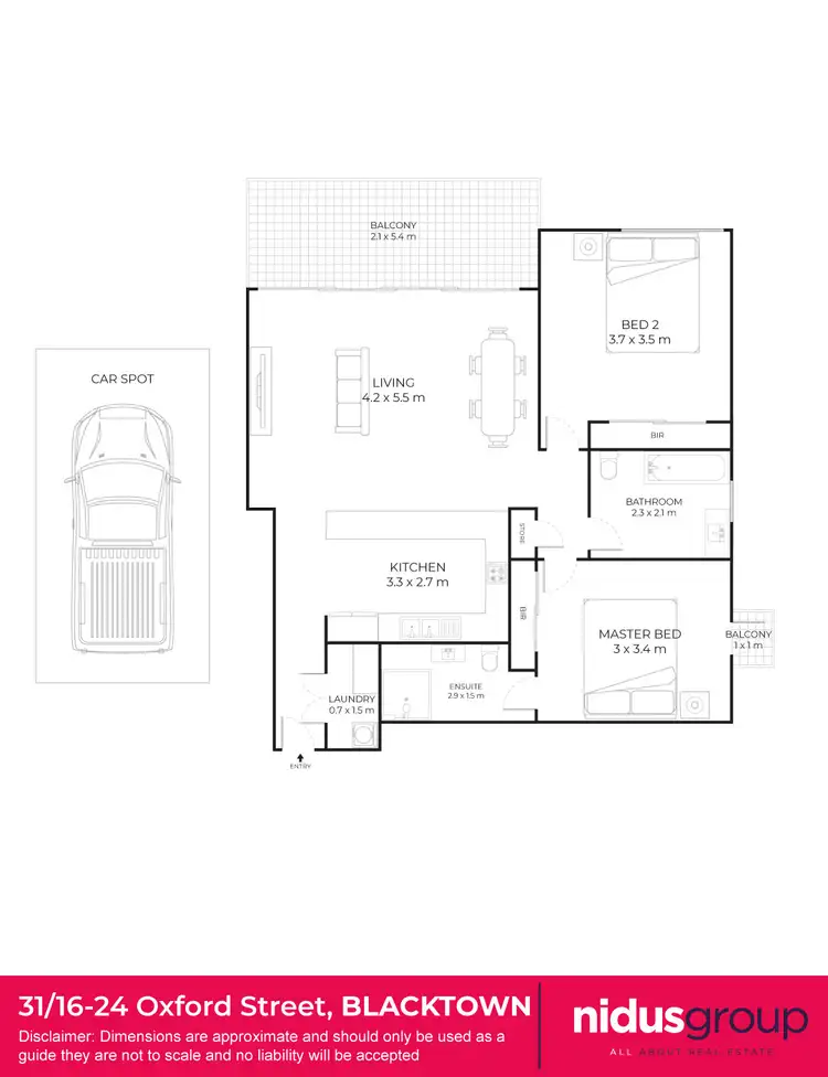 Floorplan of Homely unit listing, 31/16-24 Oxford Street, Blacktown NSW 2148