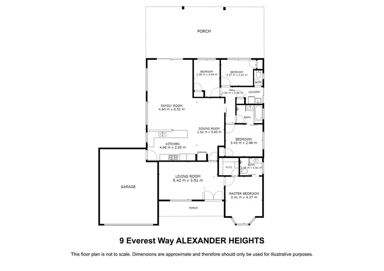 Floorplan of Homely house listing, 9 EVEREST WAY, Alexander Heights WA 6064