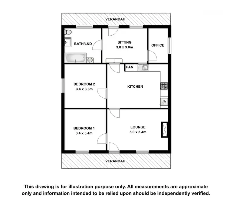 Floorplan of Homely house listing, 5A and 5B Hart Street, Mount Gambier SA 5290