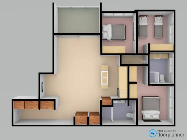 Floorplan of Homely unit listing, 63/16-20 Beach Road, Maroochydore QLD 4558