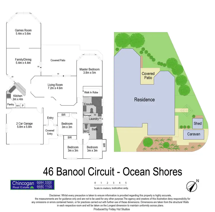 Floorplan of Homely house listing, 46 Banool Circuit, Ocean Shores NSW 2483