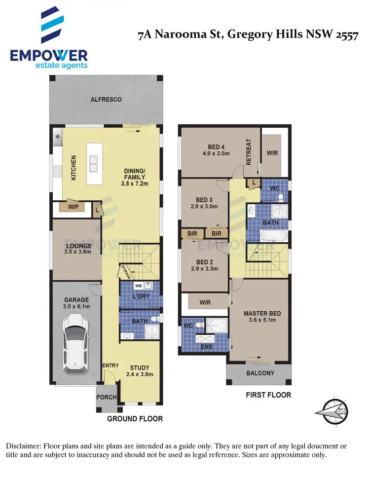 Floorplan of Homely house listing, 7A Narooma Street, Gregory Hills NSW 2557
