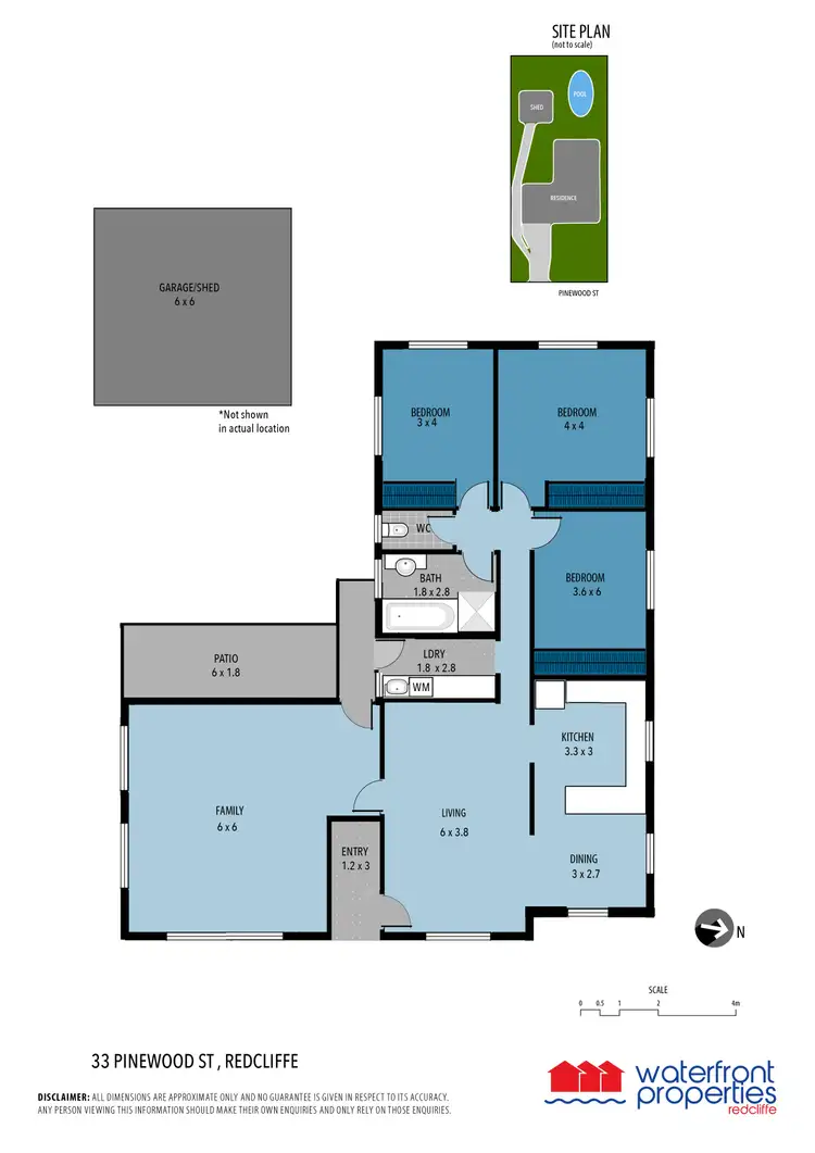 Floorplan of Homely house listing, 33 Pinewood Street, Redcliffe QLD 4020