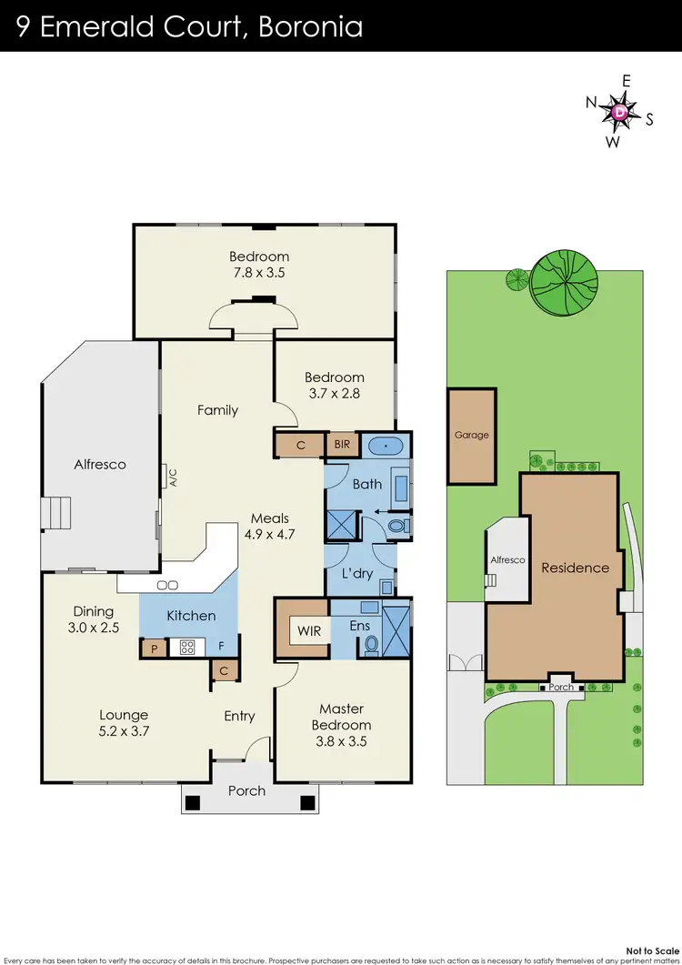 Floorplan of Homely house listing, 9 Emerald Court, Boronia VIC 3155