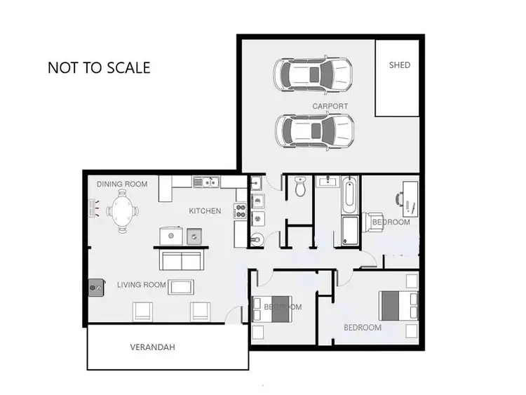 Floorplan of Homely house listing, 4 FLETCHER ROAD, Beechworth VIC 3747