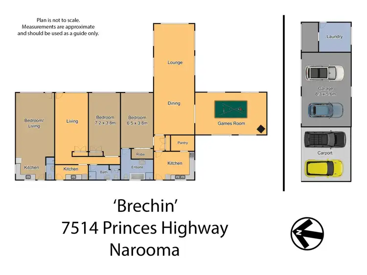 Floorplan of Homely rural property listing, 7514 Princes Highway, Narooma NSW 2546
