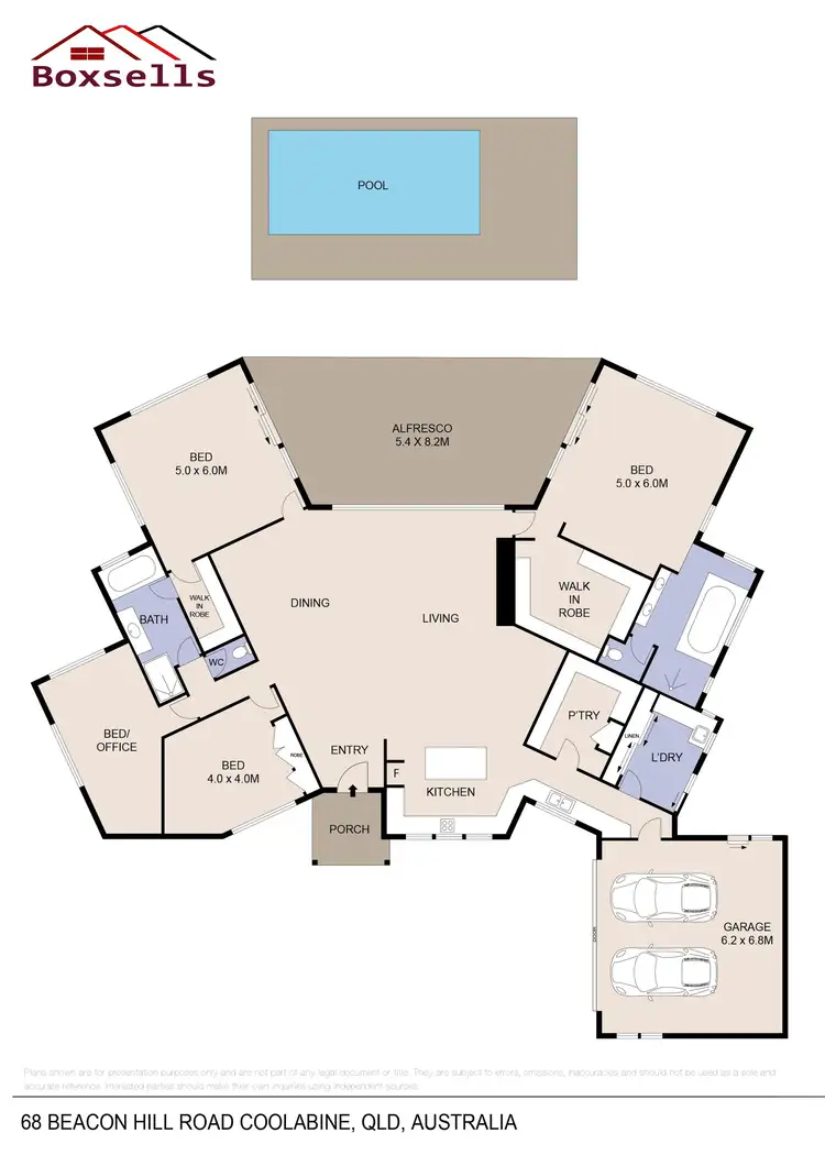 Floorplan of Homely rural property listing, 68 Beacon Hill Road, Coolabine QLD 4574