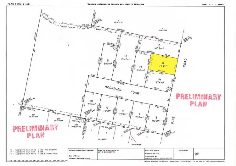 Floorplan of Homely land listing, LOT 15 Pine Road, Gol Gol NSW 2738