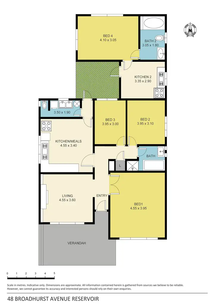 Floorplan of Homely house listing, 48 Broadhurst Avenue, Reservoir VIC 3073