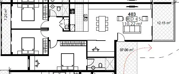 Floorplan of Homely apartment listing, 402/65-69 Graham Street, Nowra NSW 2541
