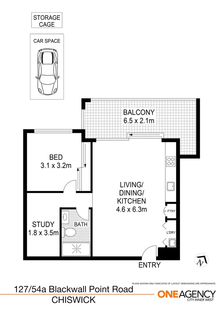 Floorplan of Homely apartment listing, 127/54A Blackwall Point Road, Chiswick NSW 2046