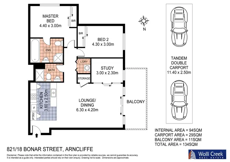 Floorplan of Homely apartment listing, 821/18 Bonar St, Arncliffe NSW 2205