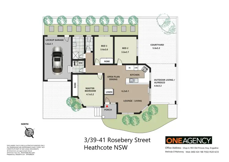 Floorplan of Homely villa listing, 3/39-41 Rosebery Street, Heathcote NSW 2233