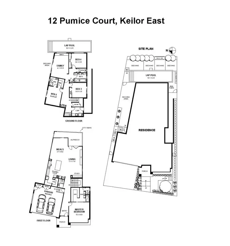 Floorplan of Homely house listing, 12 Pumice Court, Keilor East VIC 3033