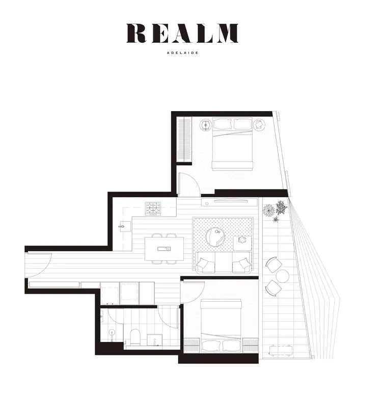 Floorplan of Homely apartment listing, 1605/15 Austin Street, Adelaide SA 5000
