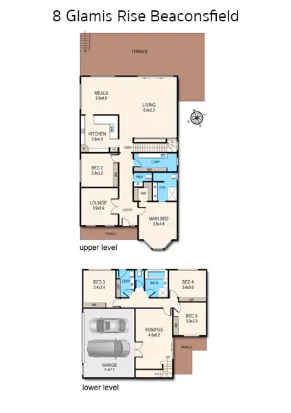 Floorplan of Homely house listing, 8 Glamis Rise, Beaconsfield VIC 3807