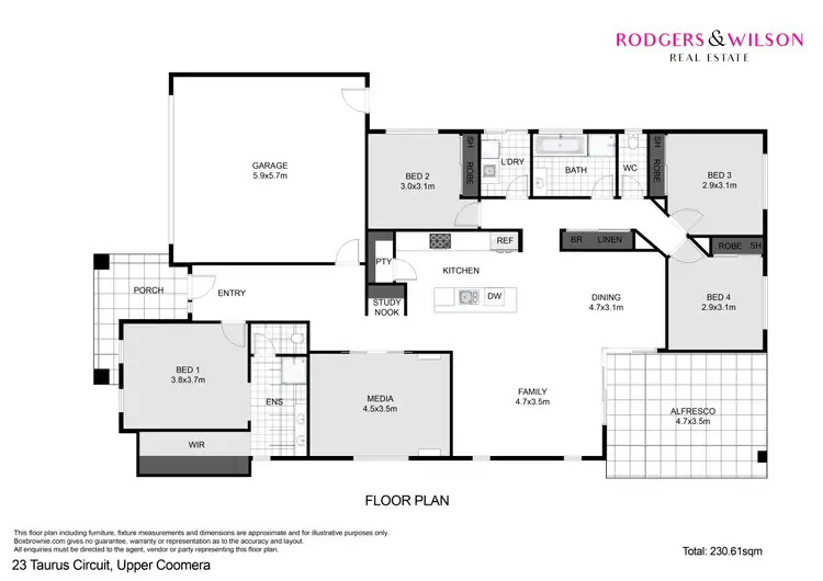 Floorplan of Homely house listing, 23 Taurus Circuit, Coomera QLD 4209