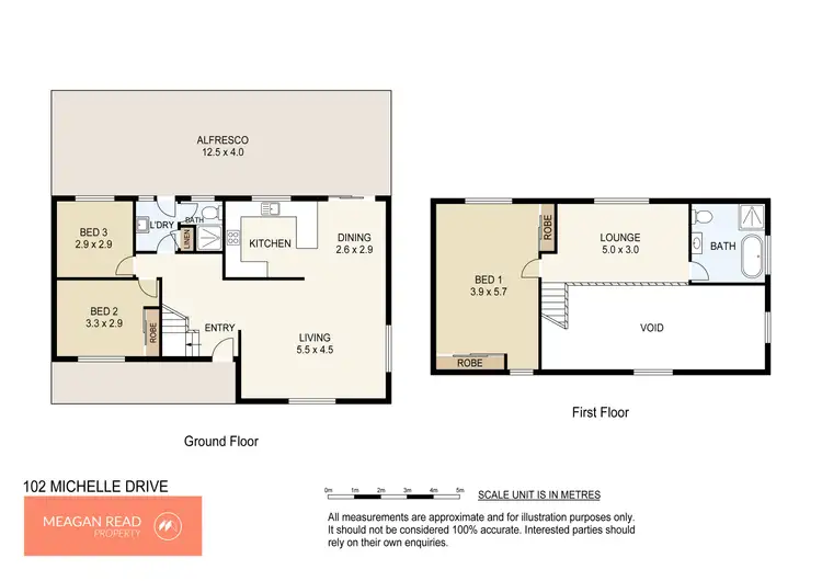 Floorplan of Homely house listing, 102 Michelle Drive, Cedar Grove QLD 4285