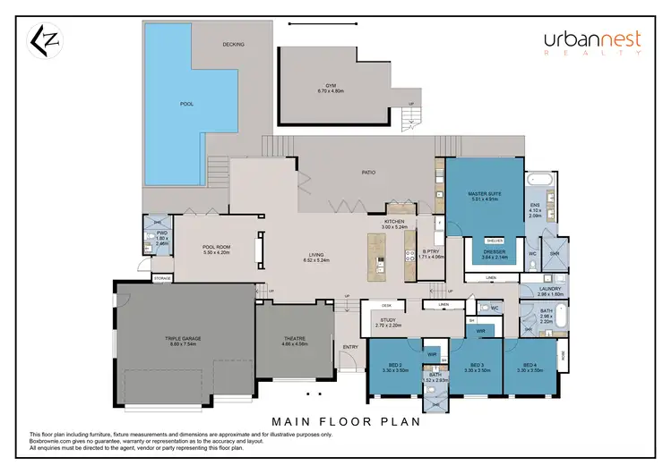 Floorplan of Homely house listing, 61 Wilga Drive, Bunya QLD 4055