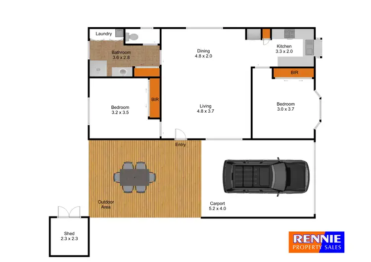 Floorplan of Homely retirement listing, 27 Greenacres/5353 Princes Highway, Traralgon VIC 3844